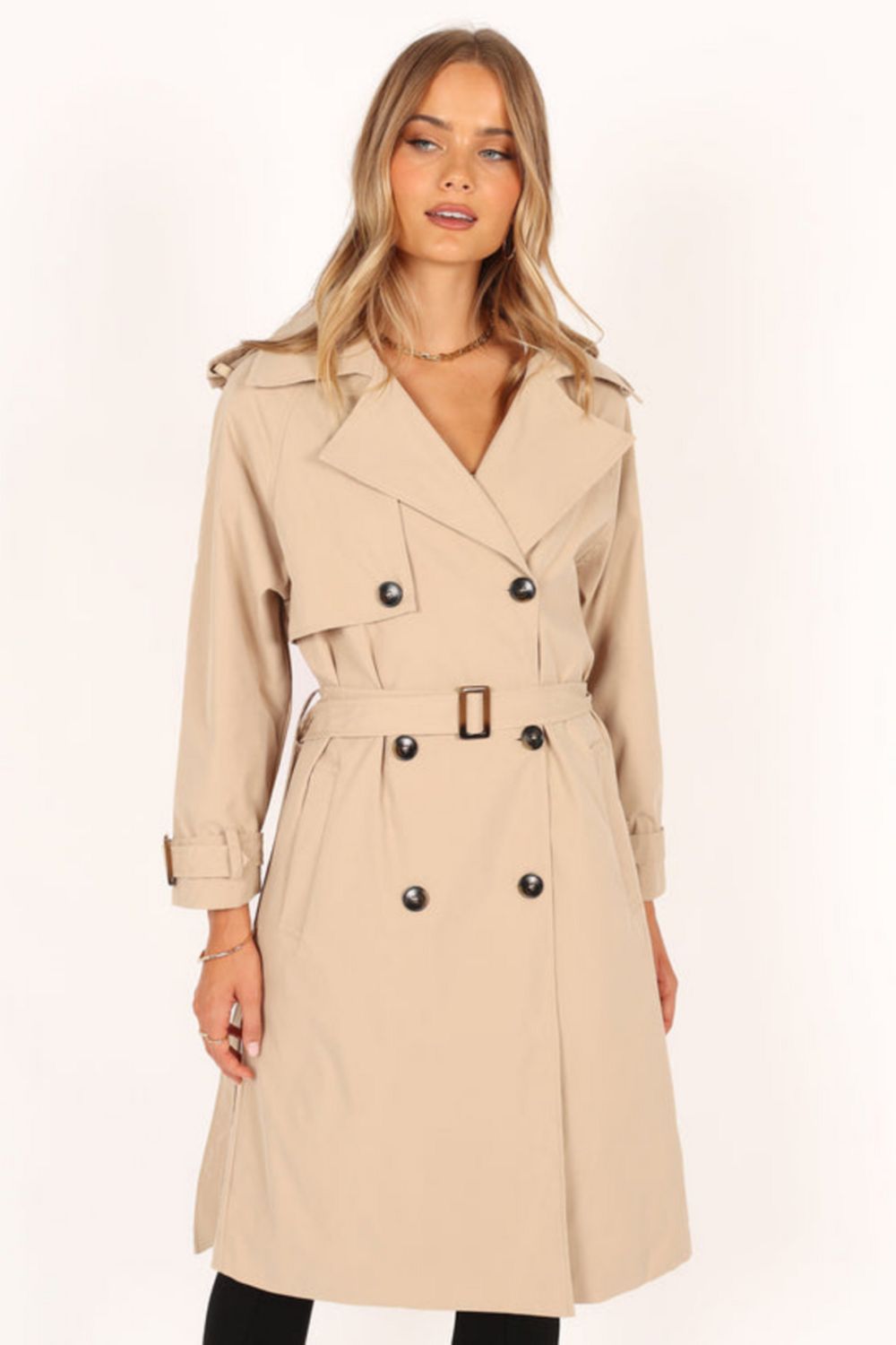 Petal and Pup Women's Trina Button Front Trench Coat