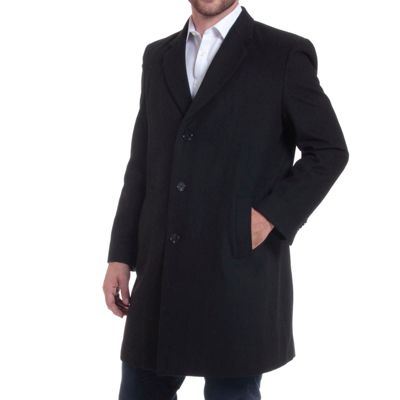 Alpine Swiss Men's Luke Wool Tailored 37" Walker Jacket Top Coat Car Coat Overcoat