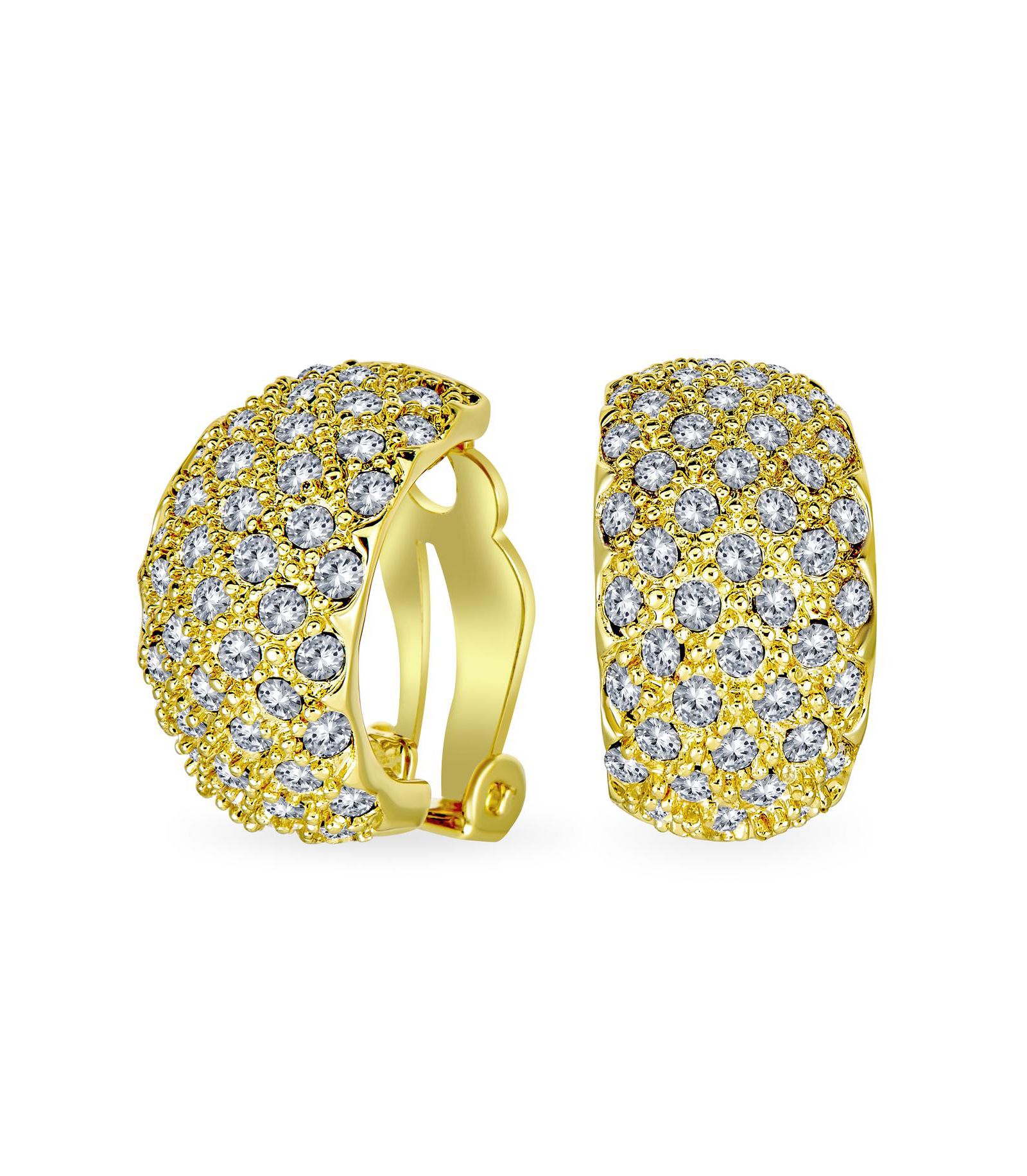 Bling Jewelry кристаллические серьги-клипсы