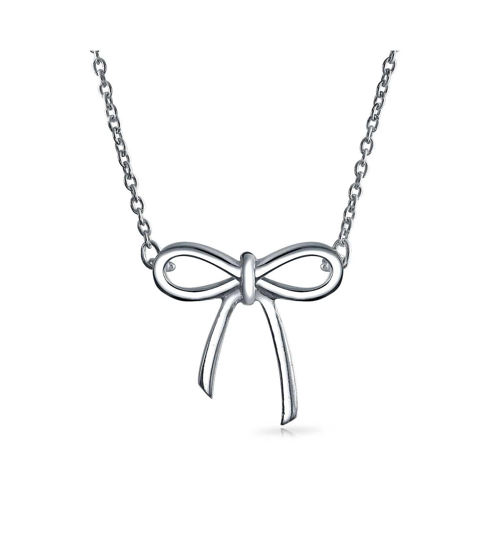 Подвеска Bling Jewelry Classic Small Ribbon Bow