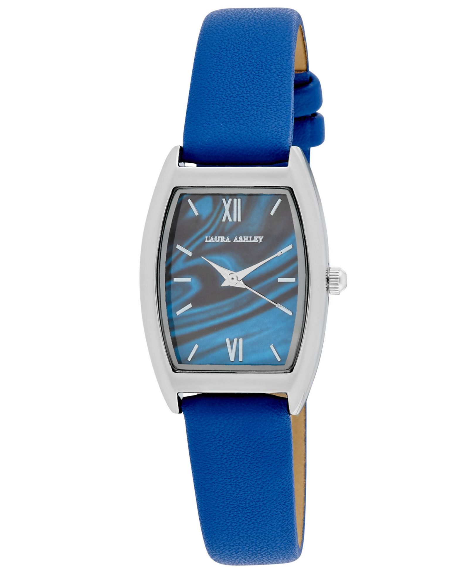 Женские кварцевые часы Laura Ashley Blue Faux Leather 24mm