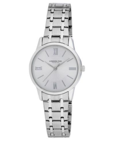Женские кварцевые часы London Fog Waverly, серебристый сплав, 32mm