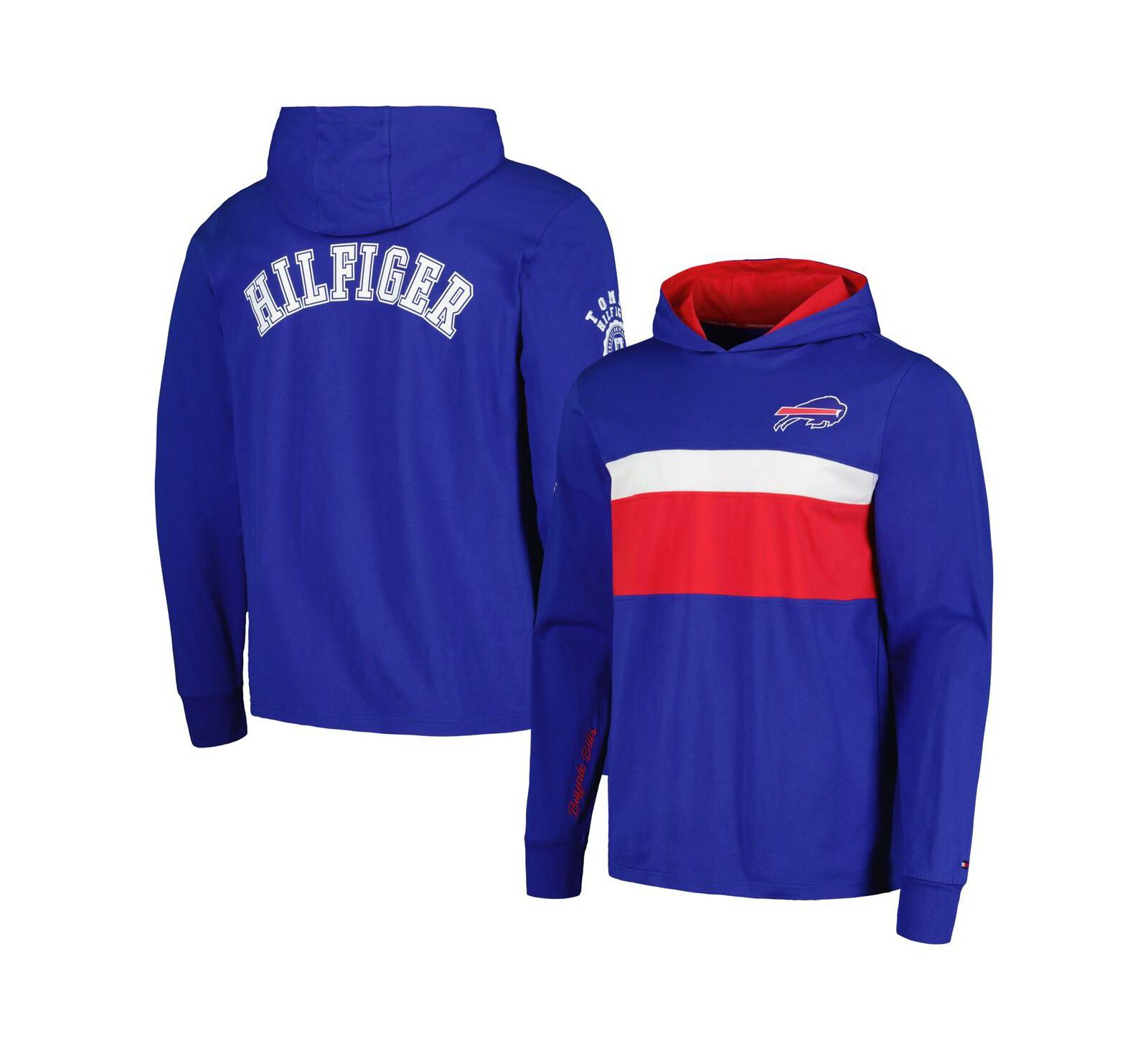 Men's Tommy Hilfiger Royal Buffalo Bills Morgan Long Sleeve Hoodie T-shirt