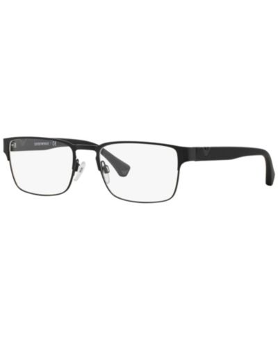 Emporio Armani Мужские очки в квадратной металлической оправе EA1027