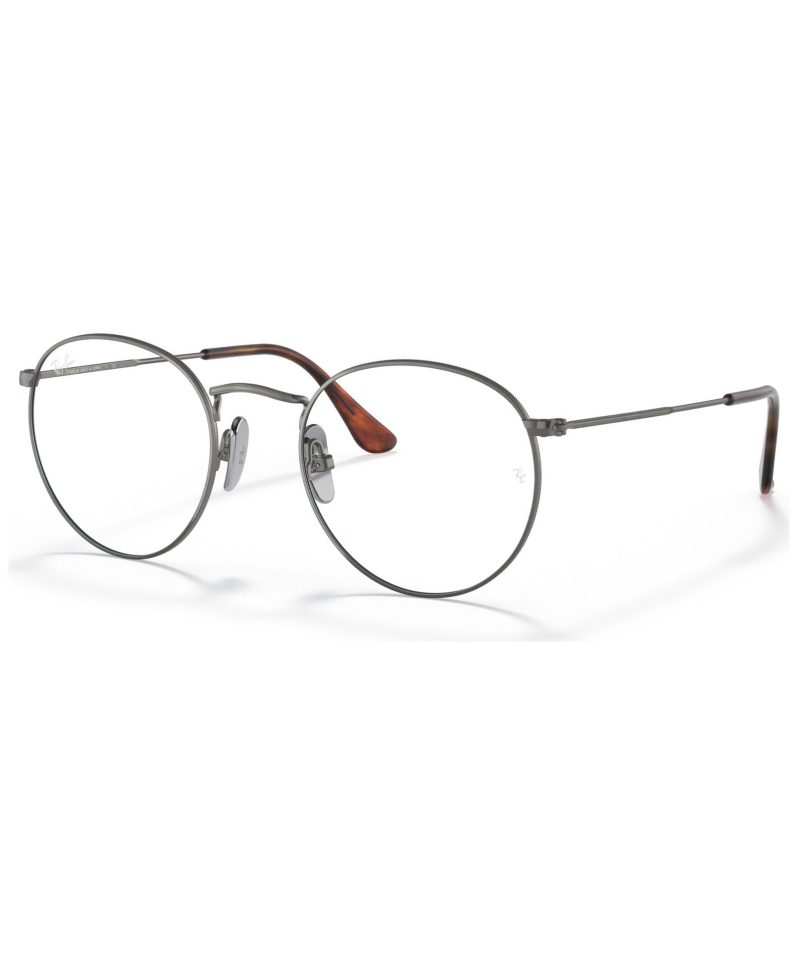 Ray-Ban Unisex Square Titanium RB8247V Round Titanium Optics Eyeglasses