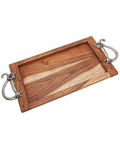 Godinger прямоугольный поднос с дизайном Monkey 10" L x 15" W