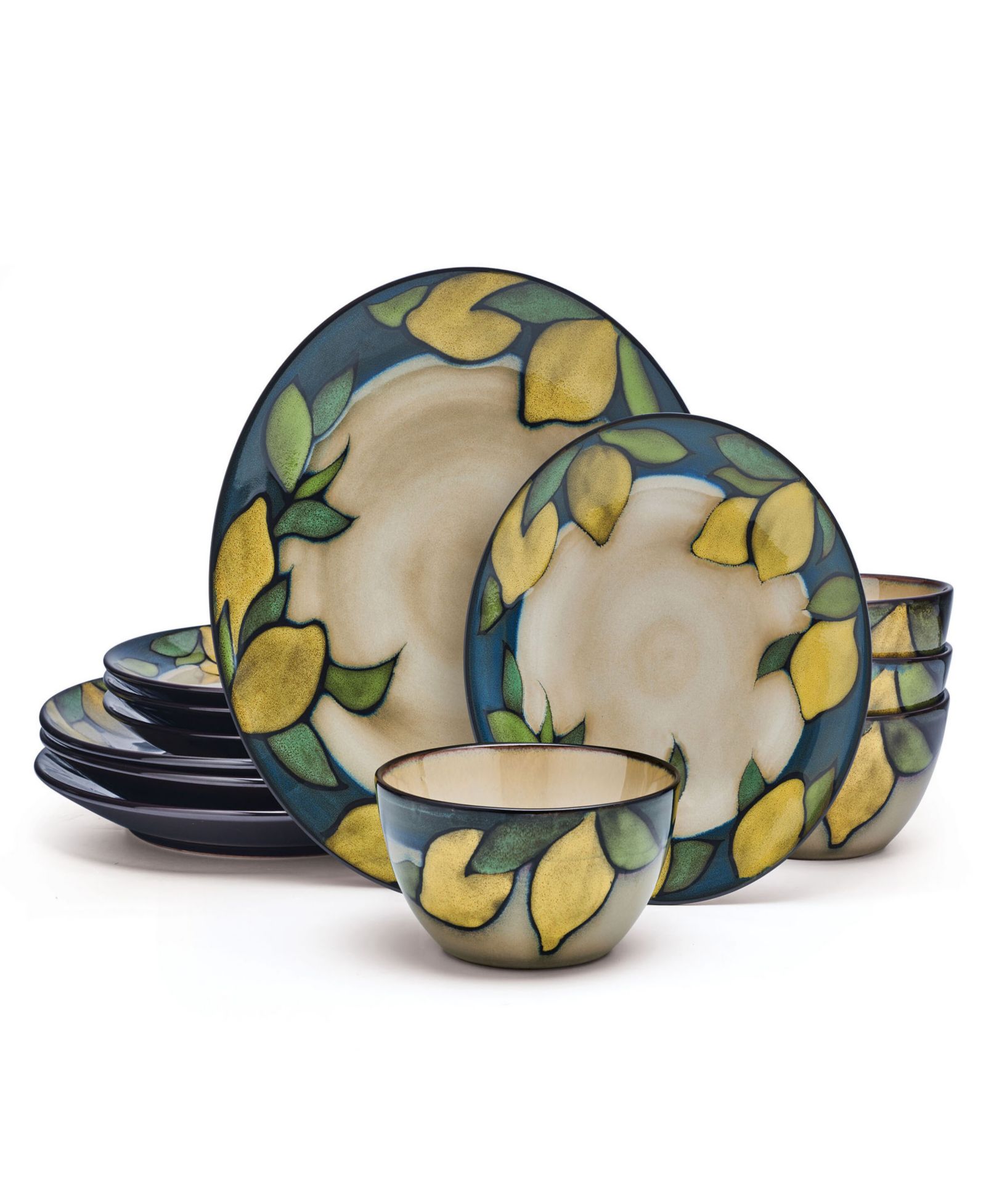 Pfaltzgraff Lemons 12 Pc. Dinnerware Set, Service for 4