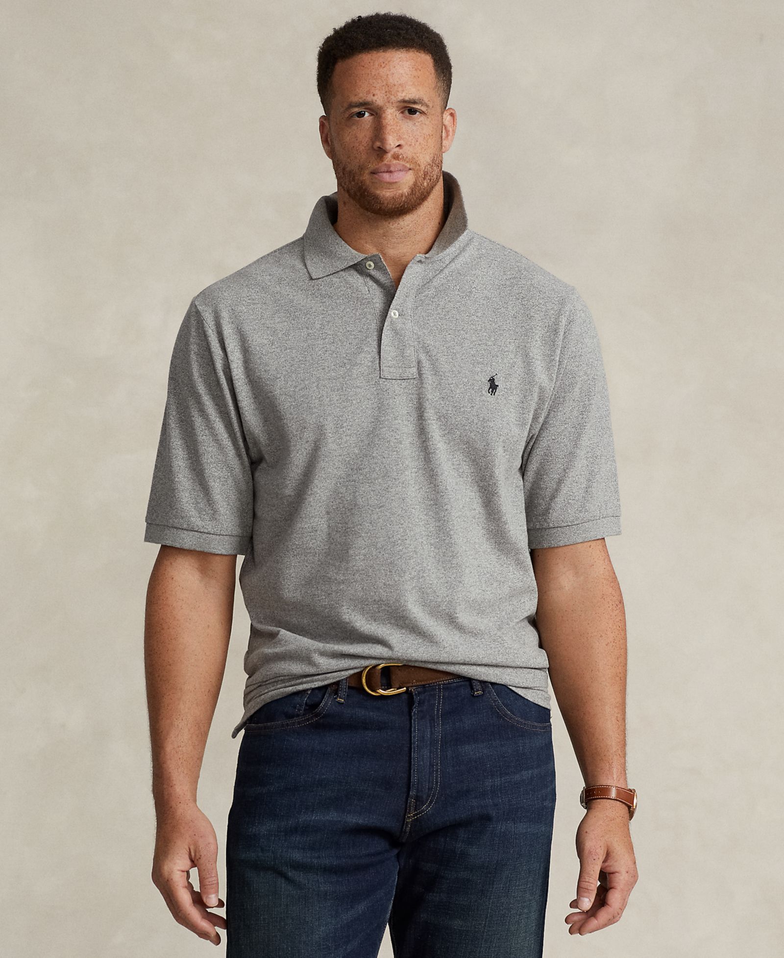 Polo Ralph Lauren Мужская хлопковая рубашка поло с коротким рукавом, Big & Tall
