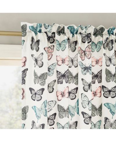 Штора Marepesia Butterfly Print с карманом для штанги