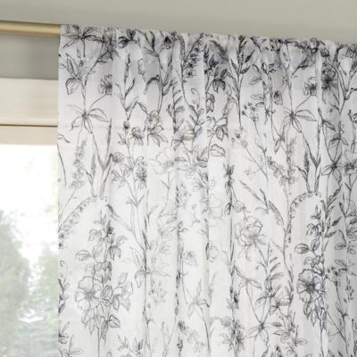 No. 918 Штора Ambree Vintage Floral Sheer с карманом для штанги