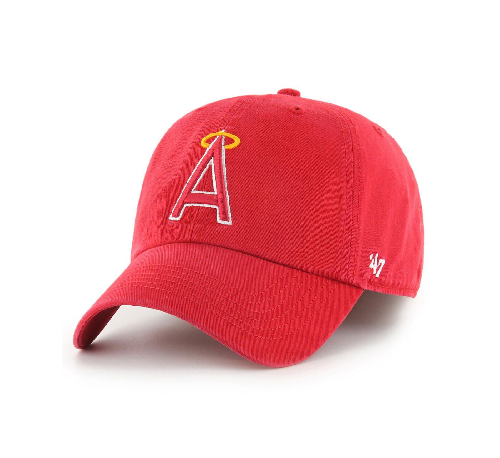 Men's '47 Brand Red Los Angeles Angels Cooperstown Collection Franchise Fitted Hat