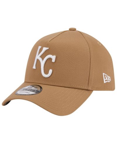 Men's New Era Khaki Kansas City Royals A-Frame 9FORTY Adjustable Hat