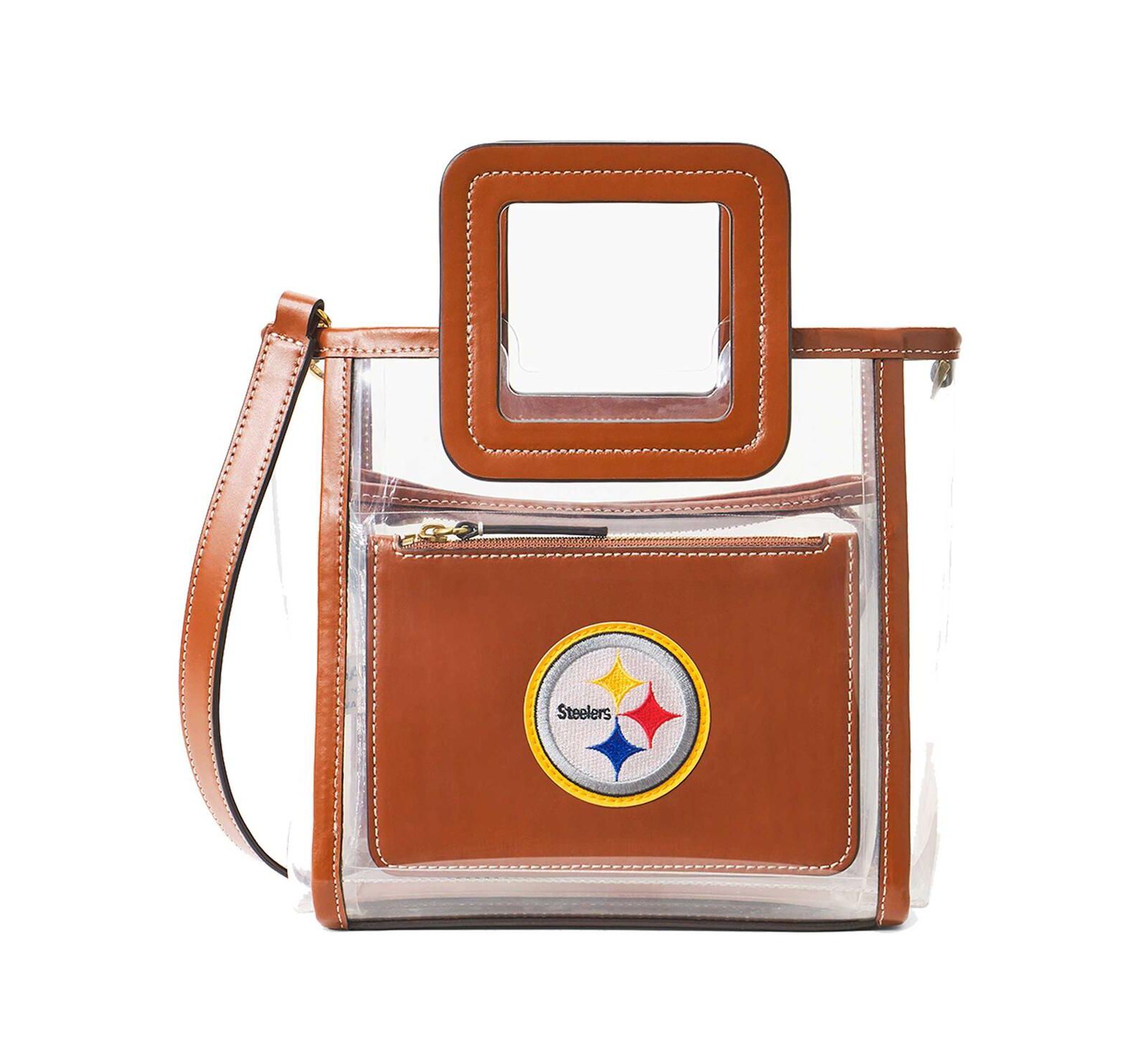 Women's Staud Pittsburgh Steelers Clear Mini Shirley Bag
