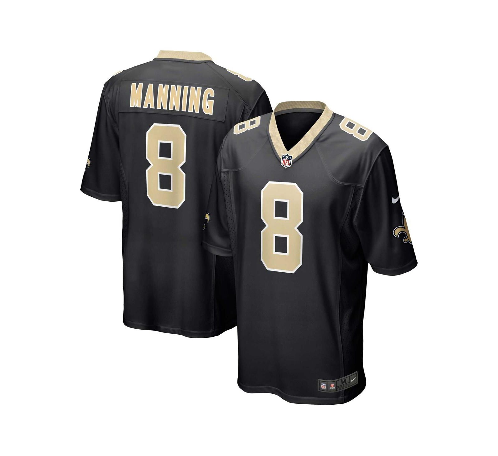Мужская джерси Nike Archie Manning Black New Orleans Saints