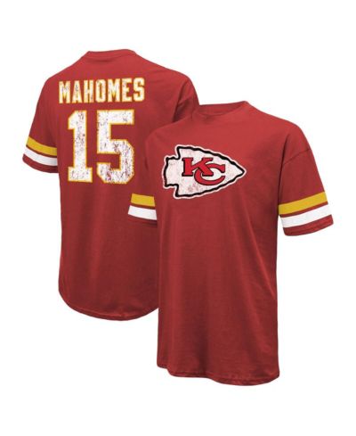 Мужская футболка Majestic Threads Red Patrick Mahomes Kansas City Chiefs Name and Number Oversize Fit