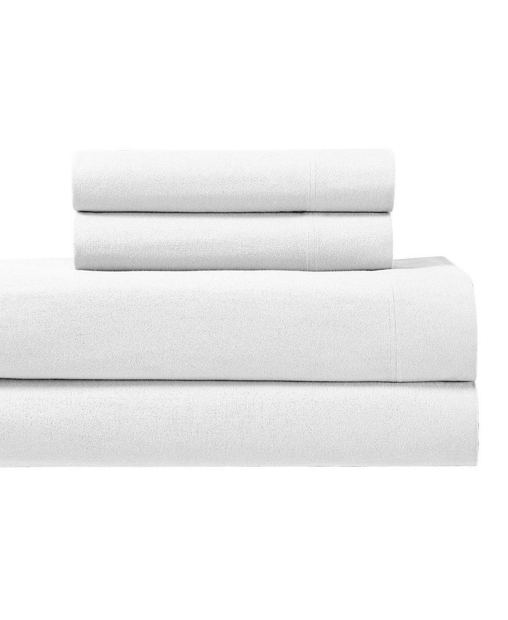 Комплект фланелевой простыни Egyptian Linens Heavyweight Flannel Sheet 4-Piece Set, Queen
