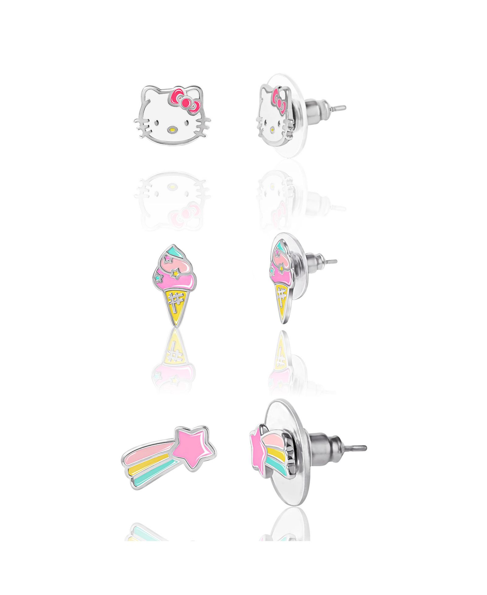 Sanrio Hello Kitty набор сережек-гвоздиков, 3 пары