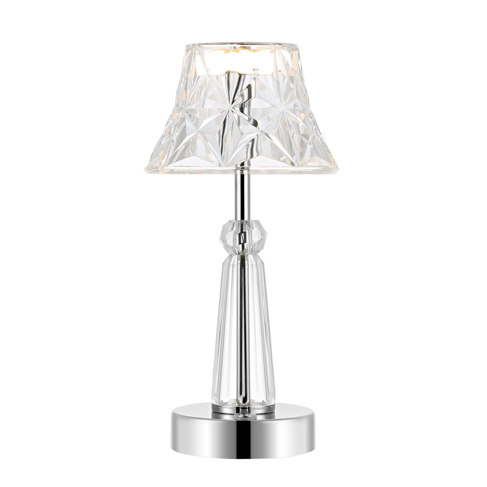 Madelyn Bohemian Classic Acrylic Rechargeable Integrated LED Table Lamp