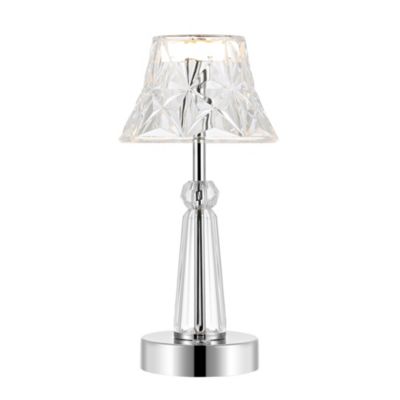 Madelyn Bohemian Classic Acrylic Rechargeable Integrated LED Table Lamp