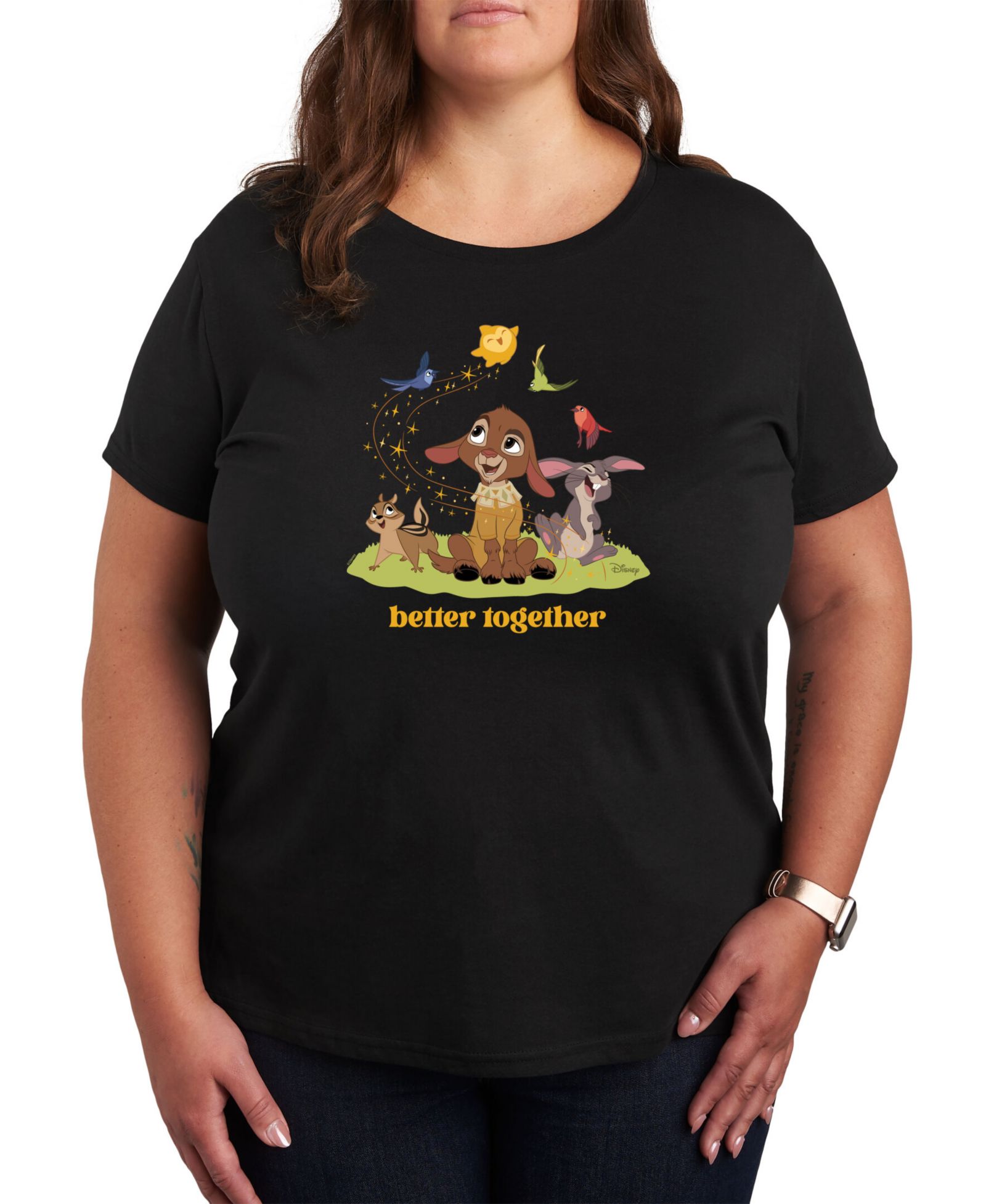 Женский графический топ Hybrid Apparel Trendy Plus Size Disney Wish