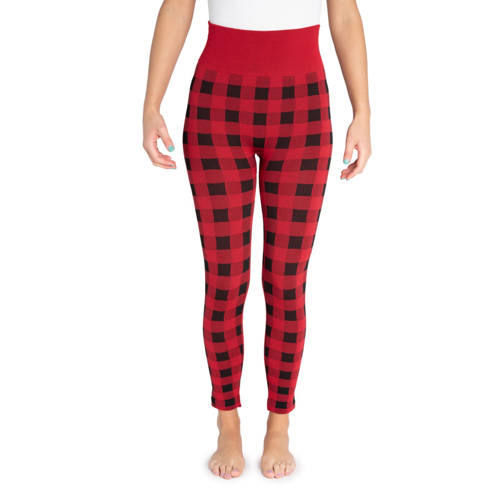 MUK LUKS Women's High Waisted Fleece Lined Leggings