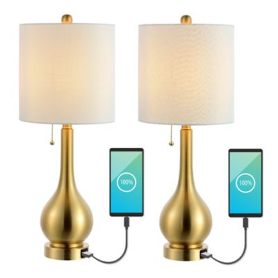 Настольная лампа Tyler Modern Classic Gourd Iron LED с USB (набор из 2 шт.)