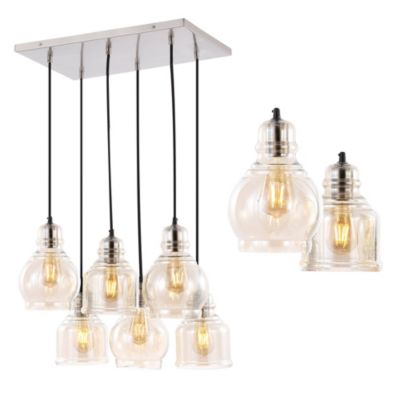 Подвесной LED светильник Sydney Bohemian Farmhouse Iron/Glass Cluster