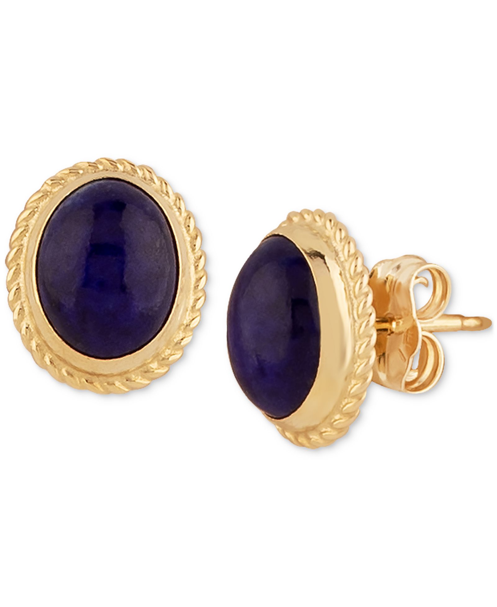 Серьги-гвоздики Lapis Lazuli 14k Gold