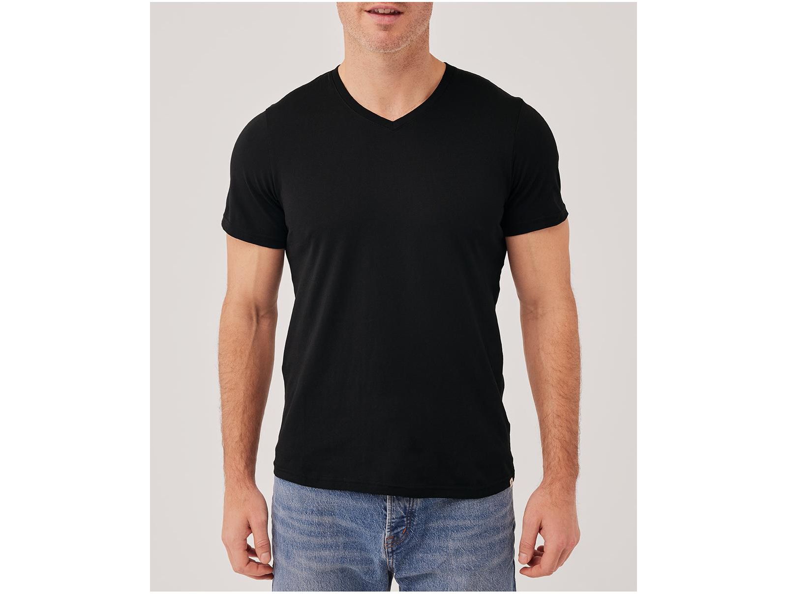 Pact Men's Organic Cotton Softspun V-Neck Tee
