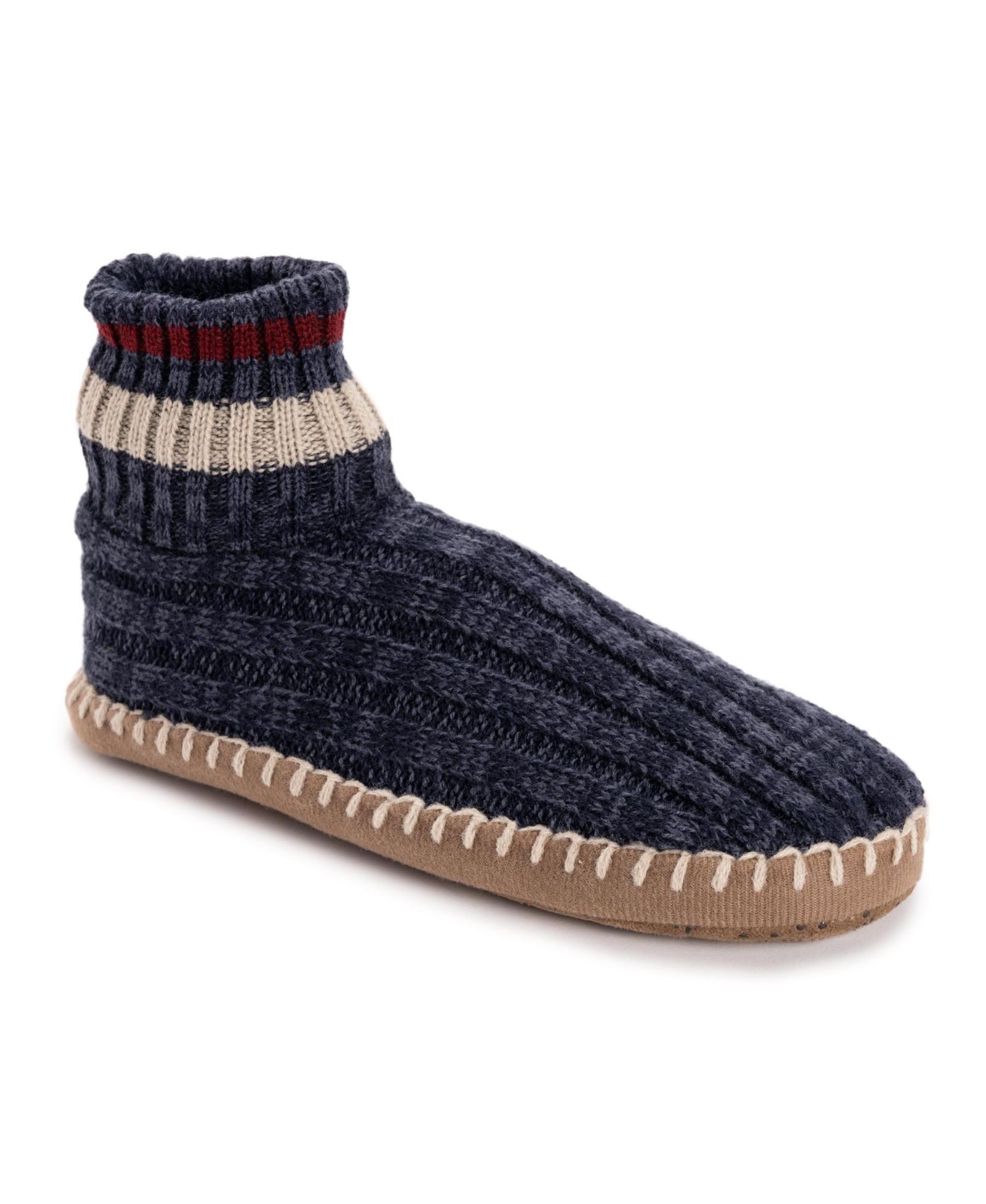 MUK LUKS Men's Cuff Bootie Slipper