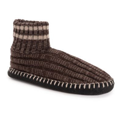 MUK LUKS Men's Cuff Bootie Slipper
