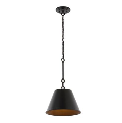Jonathan Y  Harper 1-Light Industrial Farmhouse Adjustable Tapered Cone Empire Metal LED Pendant