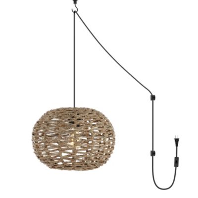 Подвесной LED светильник Isla Farmhouse Coastal Rattan
