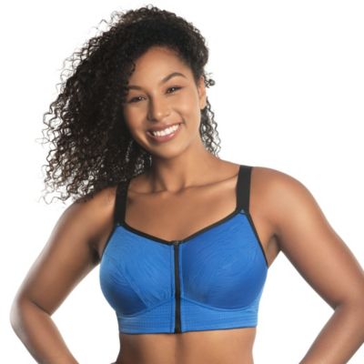 PARFAIT Plus Size Wave Wire-free Zip Front Sports Bra