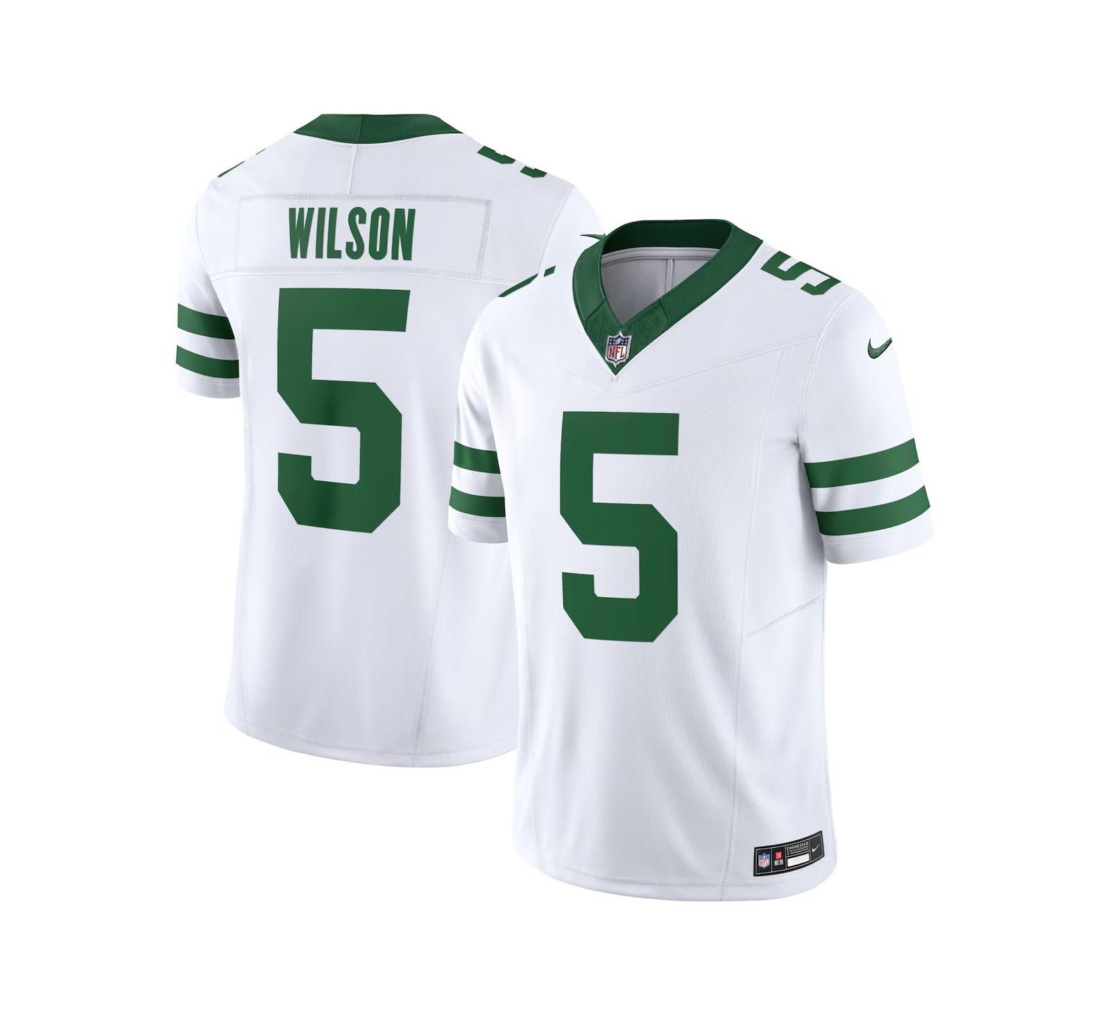 Nike Men's Garrett Wilson Legacy New York Jets Vapor F.U.S.E. Limited Jersey