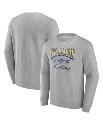 Fanatics Men's Gray St. Louis Blues Nimbus Fleece Pullover Sweatshirt