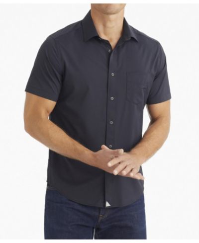 UNTUCKit Men's Slim Fit Performance Short-Sleeve Gironde Shirt