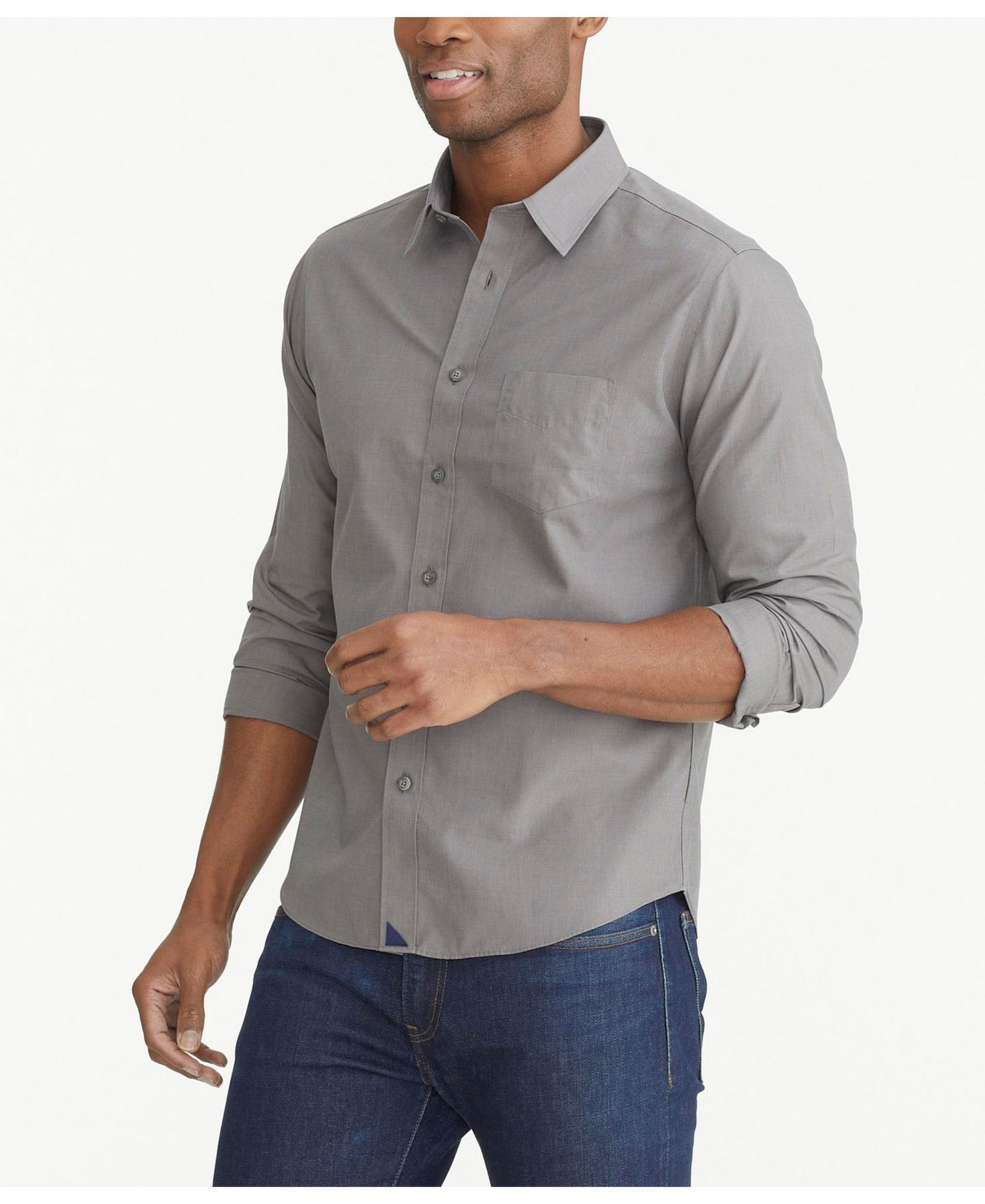 UNTUCKit Мужская рубашка Slim Fit Wrinkle-Free Sangiovese с пуговицами