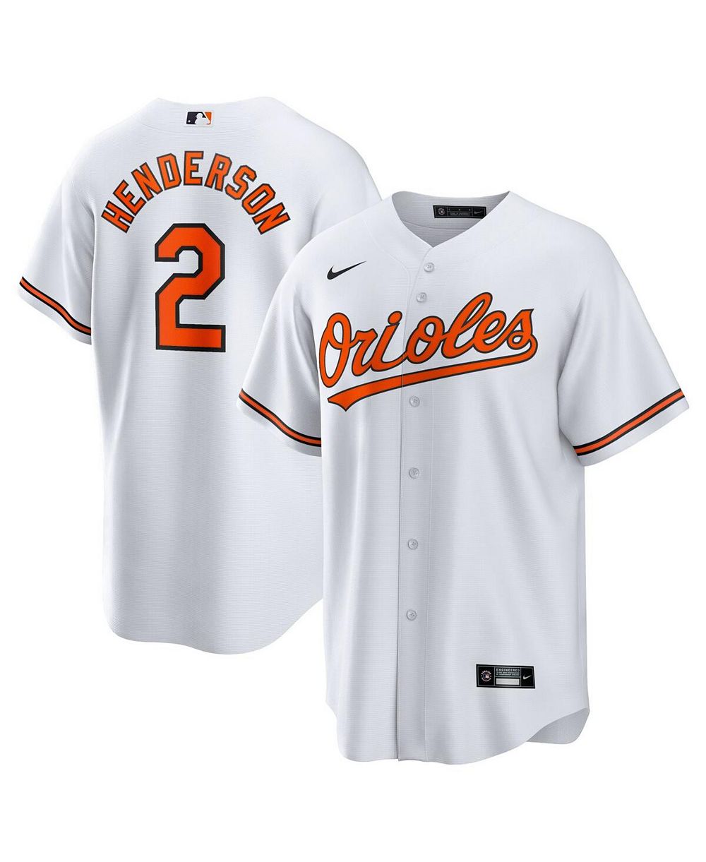 Мужская джерси Nike Gunnar Henderson White Baltimore Orioles Home Replica Player