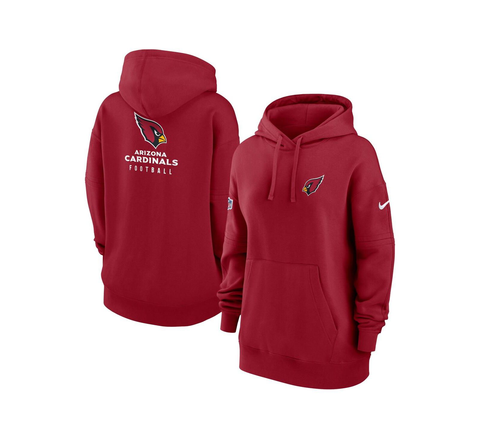 Nike Женское худи Sideline Club Fleece с капюшоном, Arizona Cardinals 2023