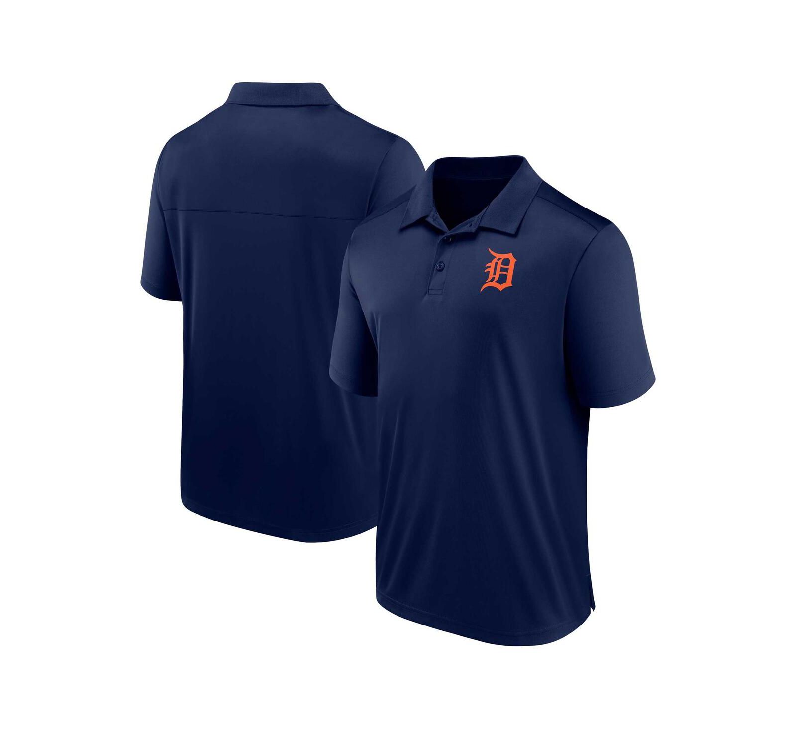 Fanatics Мужская рубашка поло с логотипом Detroit Tigers Navy