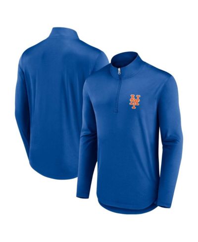 Мужской джемпер-толстовка Fanatics Royal New York Mets Quarterback Quarter-Zip