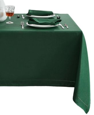Alison Eyelet Punched Border Fabric Tablecloth 52" x 52"