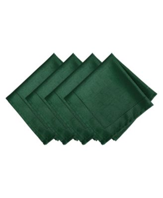 Alison Eyelet Punched Border Fabric Napkin, Set of 4