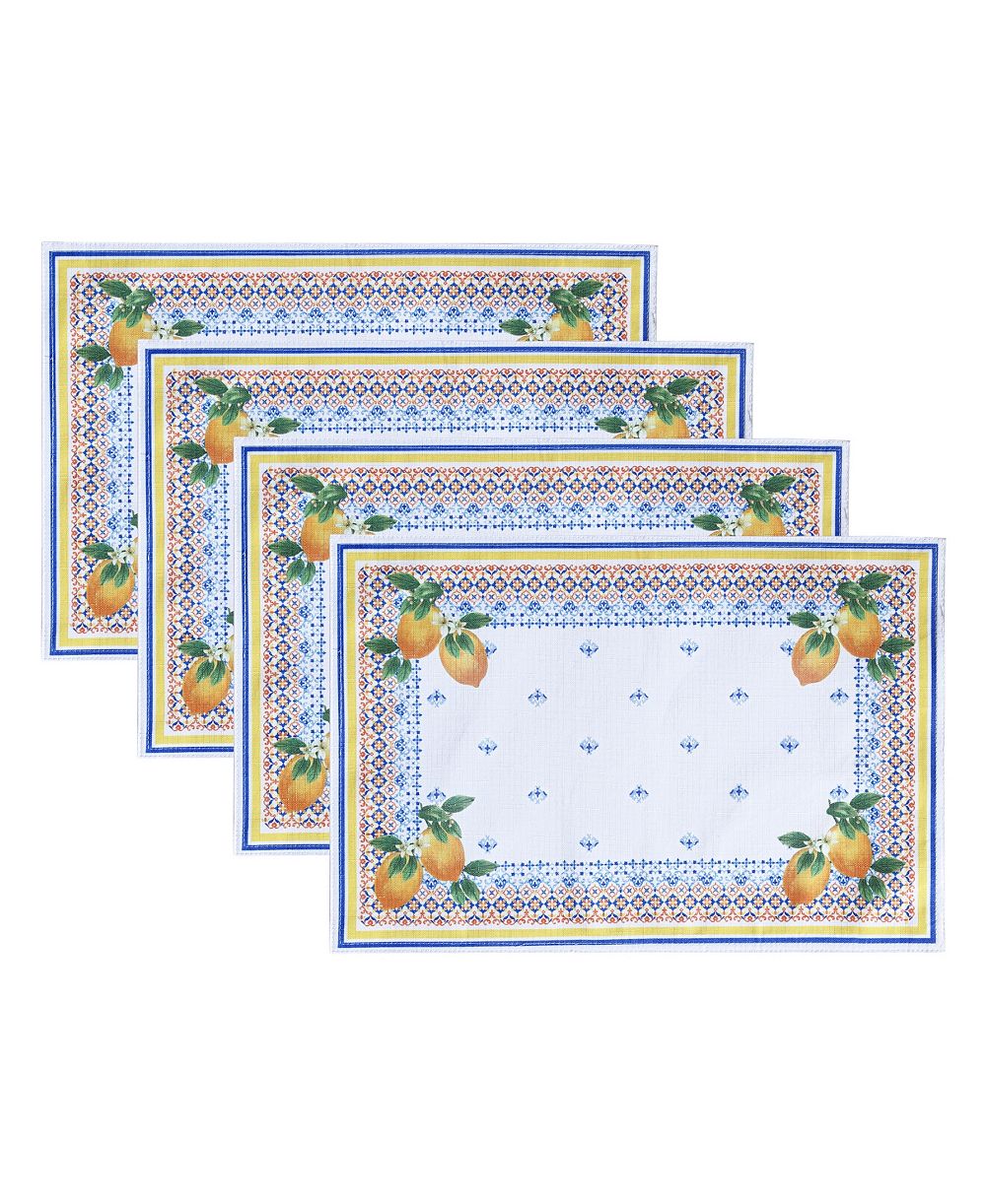 Capri Lemon Placemat, Set of 4, 13" x 19"