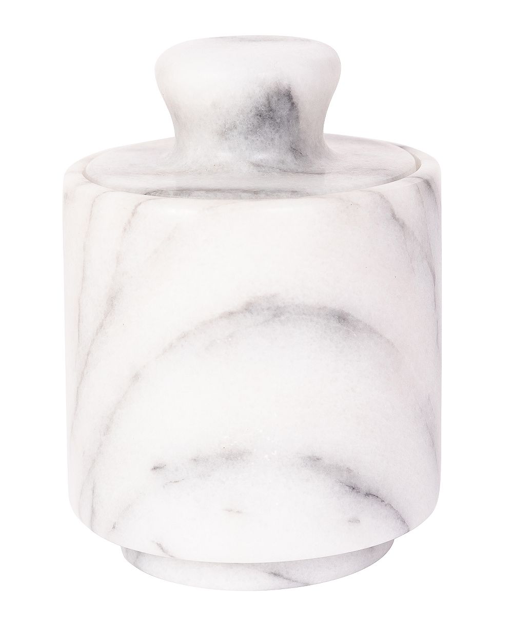 Artifacts Trading Company солонка из мрамора с крышкой, 3" x 3.25"