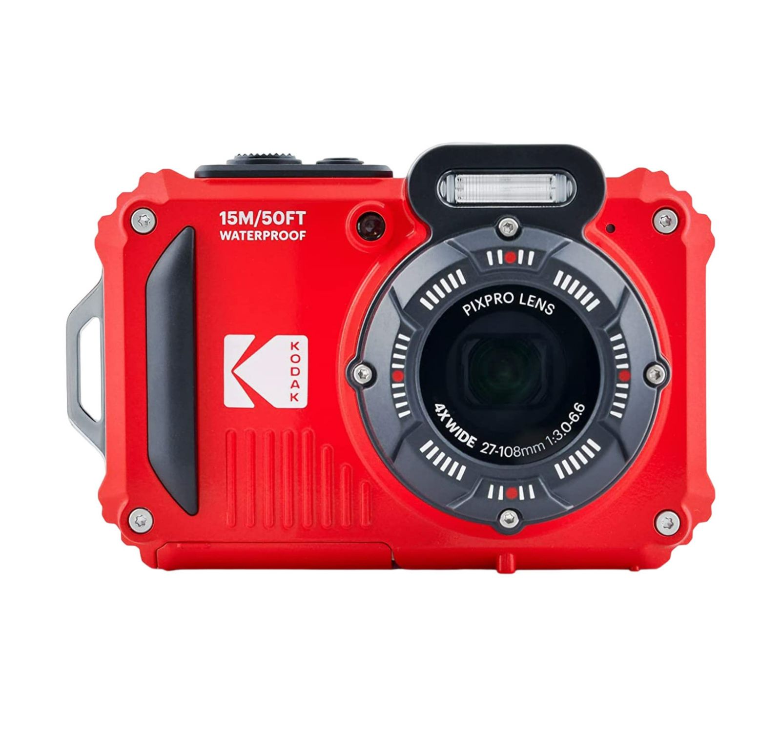 Kodak Pixpro WPZ2 Waterproof Shockproof 16MP 4x 2.7-Inch LCD Camera (Red)