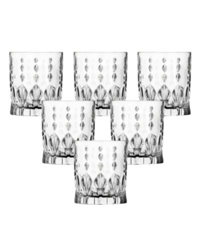 Lorren Home Trends Marilyn Double Old Fashion Glasses, Set of 6