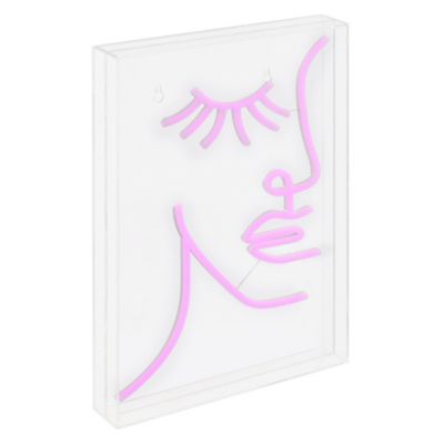 Jonathan Y Half Face USB LED Neon Light in Glam Acrylic Box