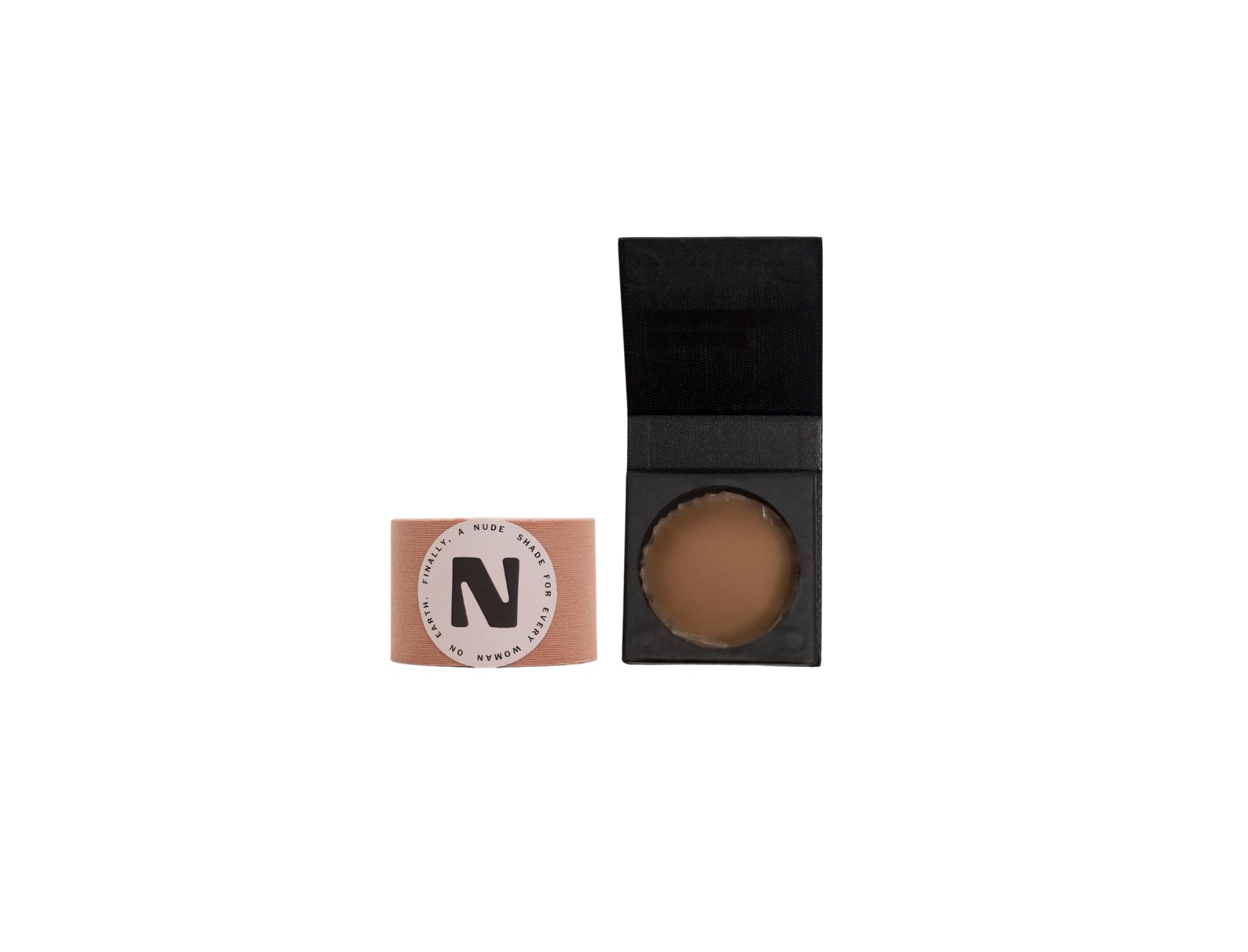 Naked Rebellion Women's Nude Shade Set: Sweat-Proof Boob Tape & Reusable Nipple Stickies